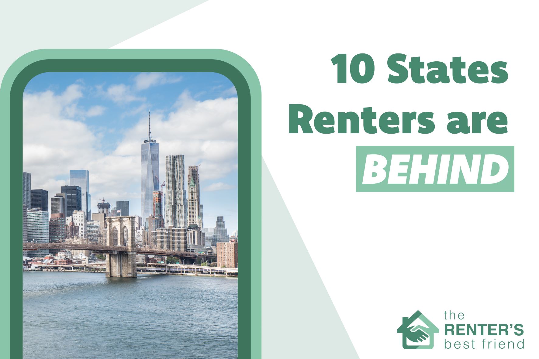 Top 10 states behind on rent